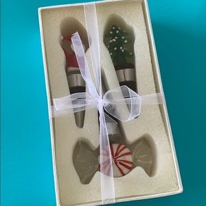 Christmas Holiday Bottle Stoppers Candy Mint Santa